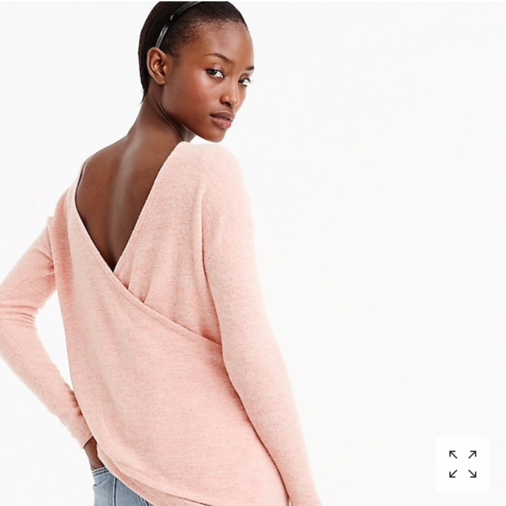 J.crew reversible wrap sweater tunic